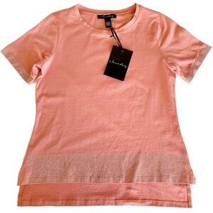 A Love Story Crystal Embellished T-Shirt Size Small